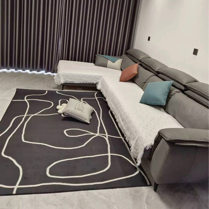 LARO Abstract Line Rug - Radical Homes Singapore