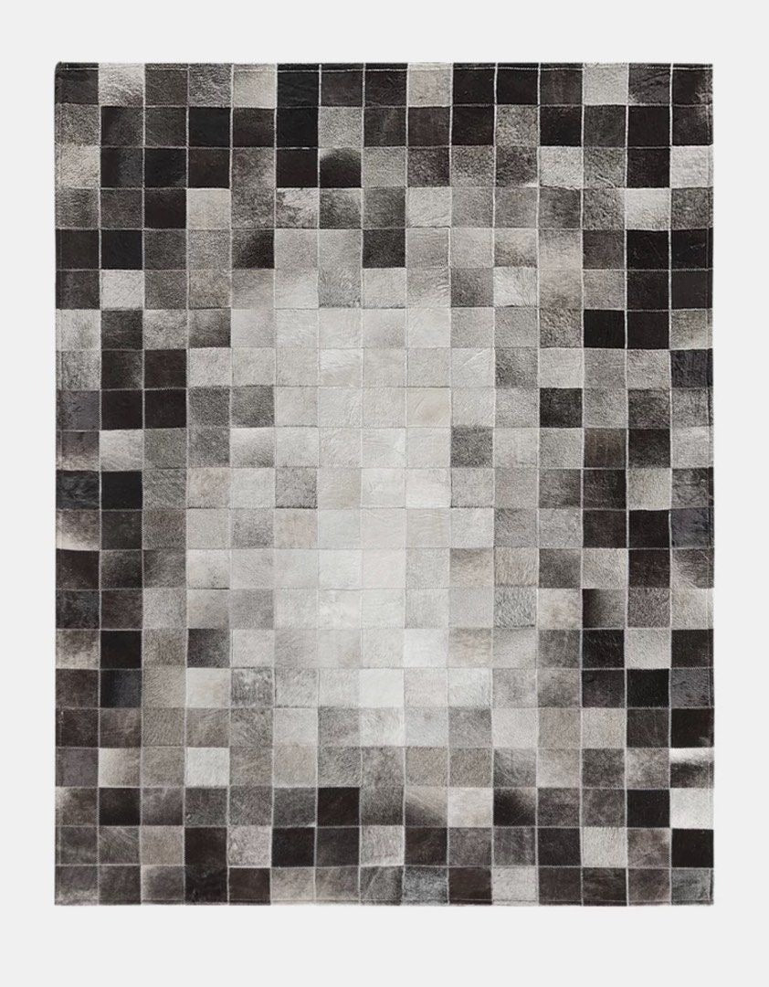 AURYSANTH Modern Cowhide Leather Rug - Cassa Haus Singapore