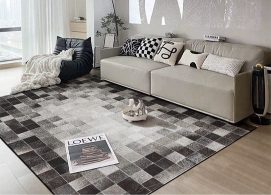 AURYSANTH Modern Cowhide Leather Rug - Cassa Haus Singapore