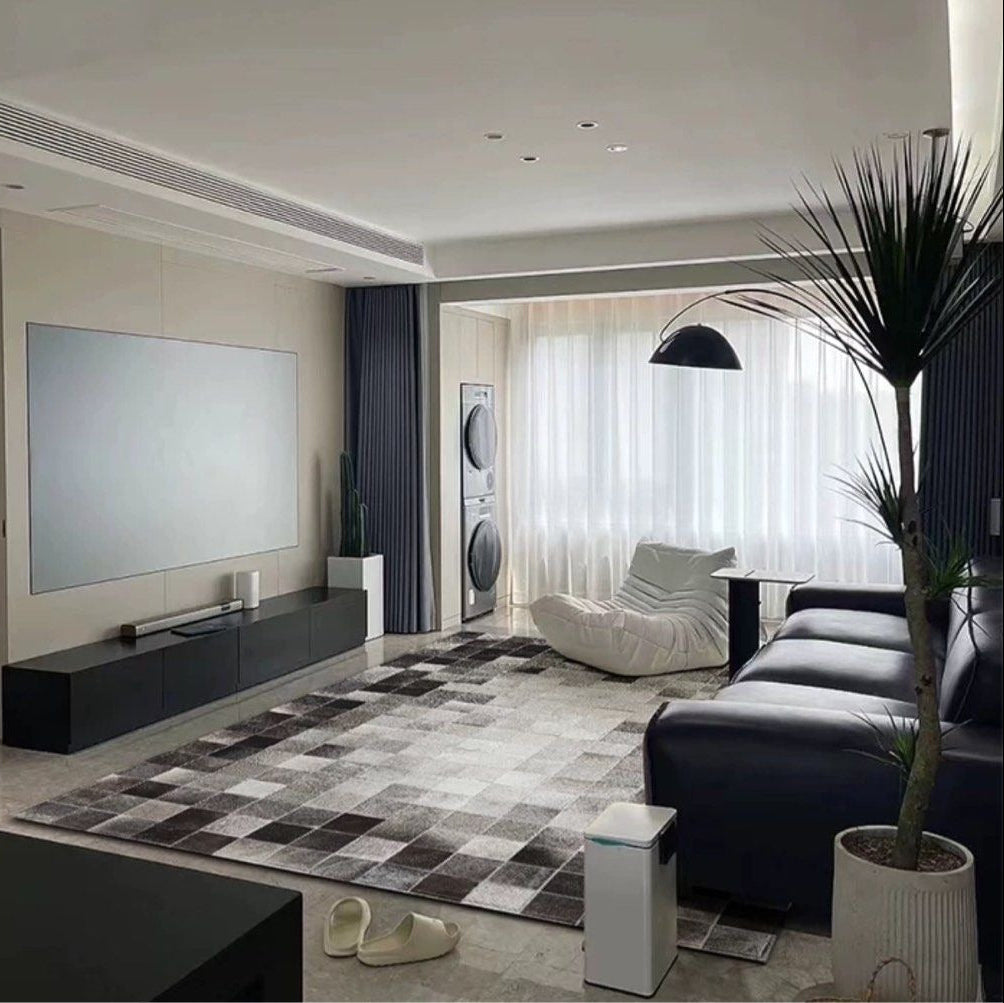 AURYSANTH Modern Cowhide Leather Rug - Cassa Haus Singapore