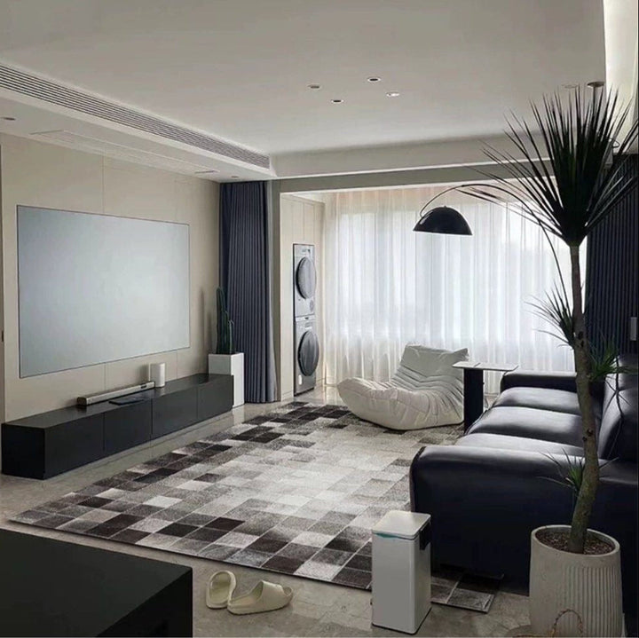 AURYSANTH Modern Cowhide Leather Rug - Cassa Haus Singapore