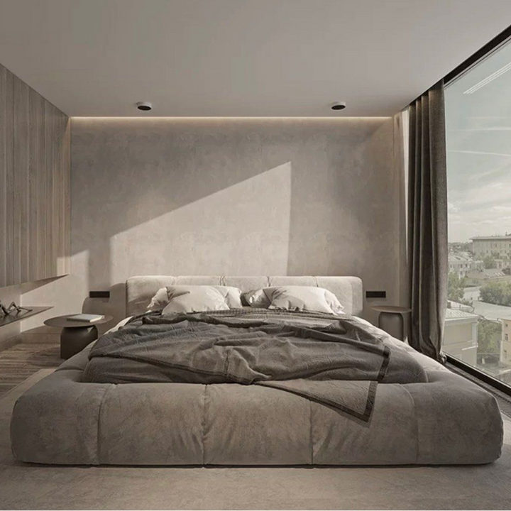 ZARENO Modern Velvet Bedframe - Cassa Haus Singapore