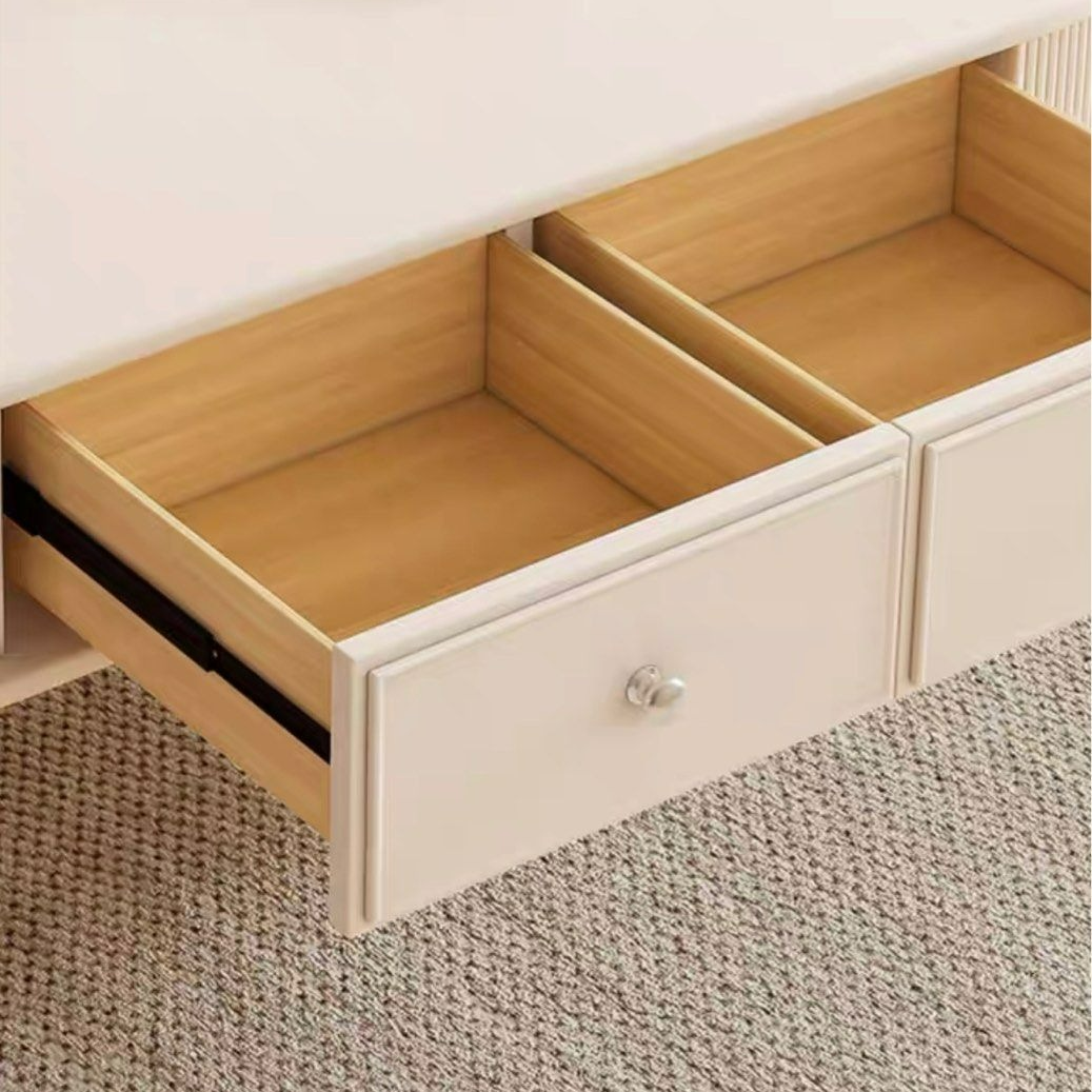 TULAN Modern Cream TV Console & Coffee Table - Radical Homes Singapore