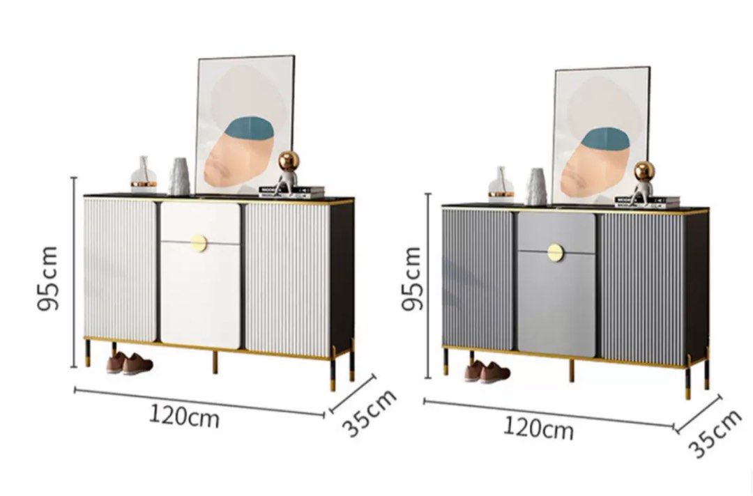 NORTH Modern Sintered Stone Sideboard - Radical Homes Singapore