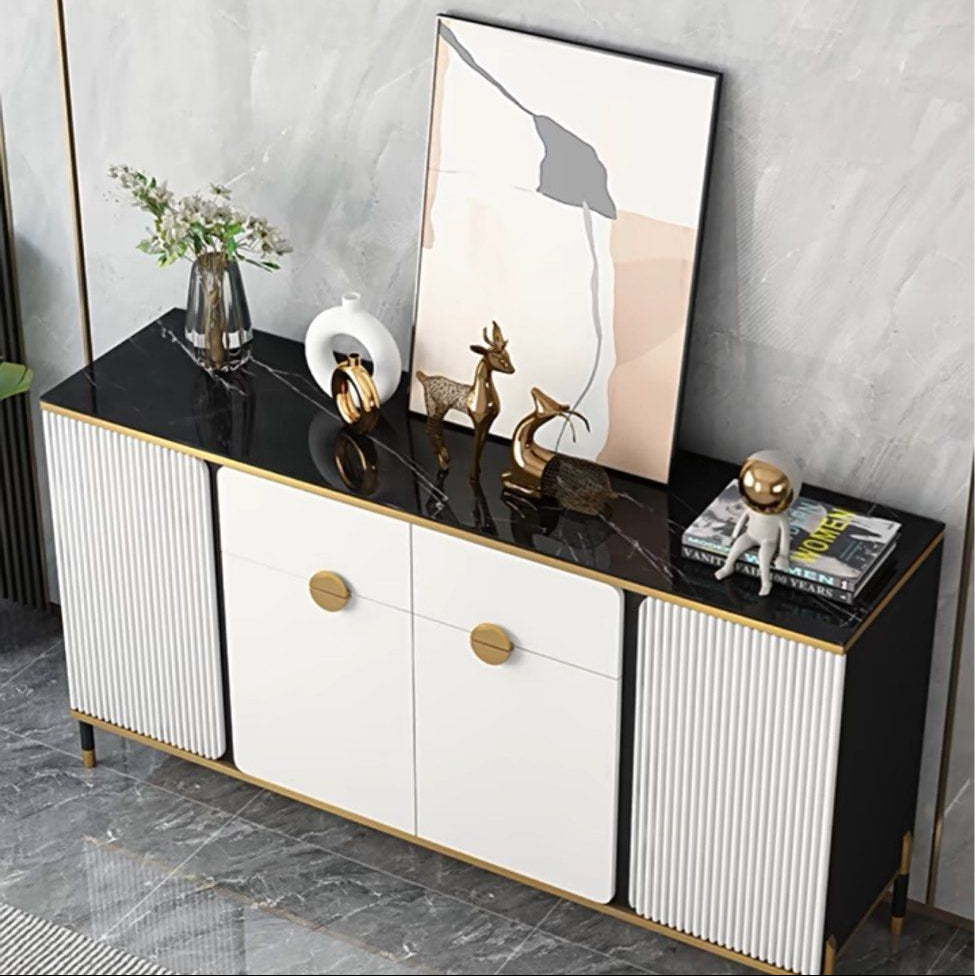 NORTH Modern Sintered Stone Sideboard - Radical Homes Singapore