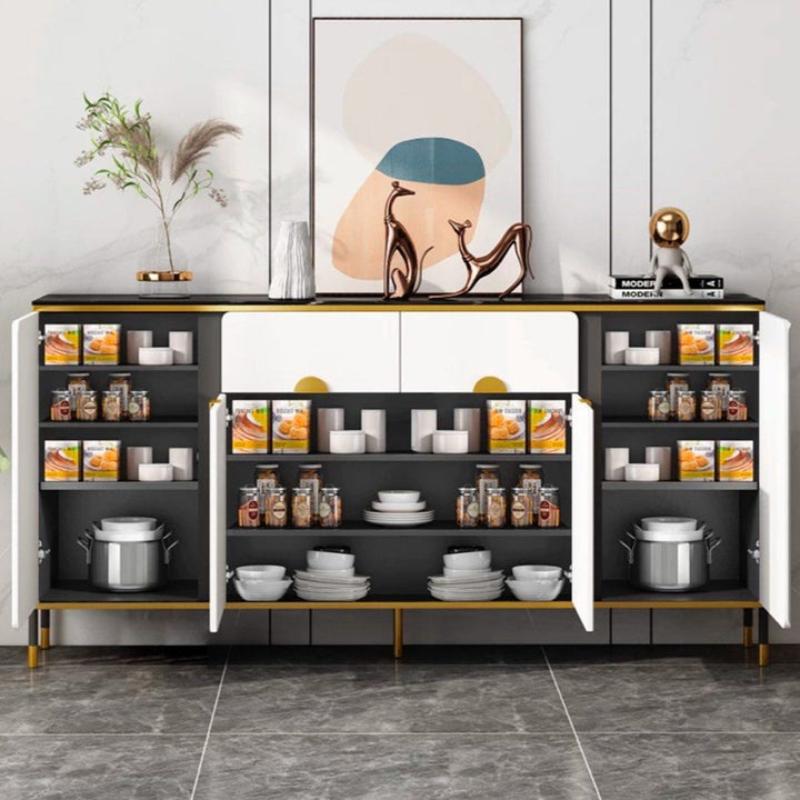 NORTH Modern Sintered Stone Sideboard - Radical Homes Singapore