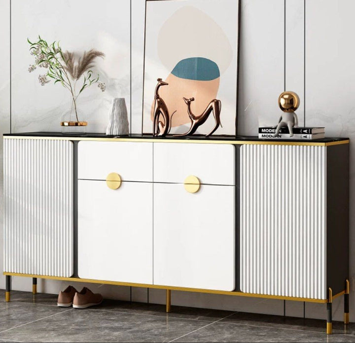NORTH Modern Sintered Stone Sideboard - Radical Homes Singapore