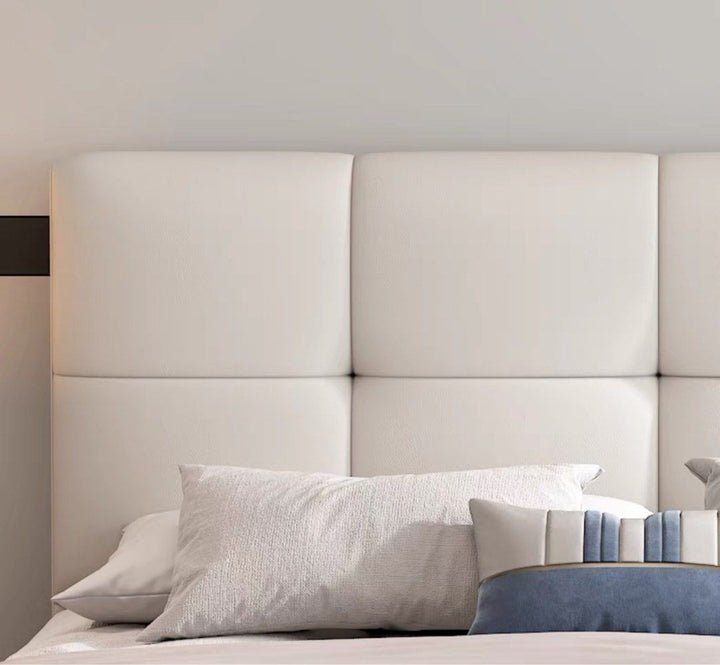 ORVENA Modern Genuine Leather Bedframe - Cassa Haus Singapore