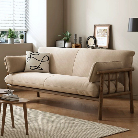 ZENKORA Japandi Solid Wood Sofa - Cassa Haus Singapore
