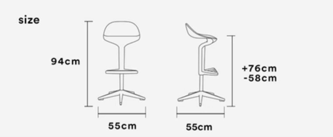 BOVEN Swivel Bar Stool - Radical Homes Singapore