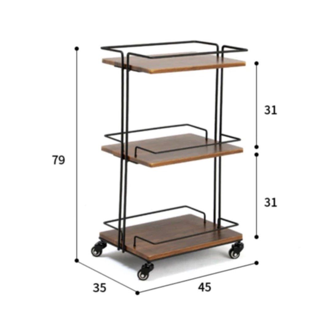 LE SALLE Classic Kitchen Trolley - Radical Homes Singapore