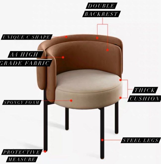 REEVES Luxurious Dining Chair - Radical Homes Singapore