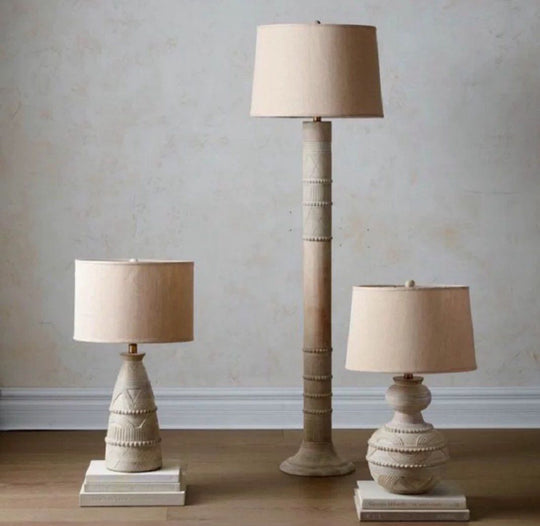 BERNICE Antique Table & Floor Lamp - Cassa Haus Singapore