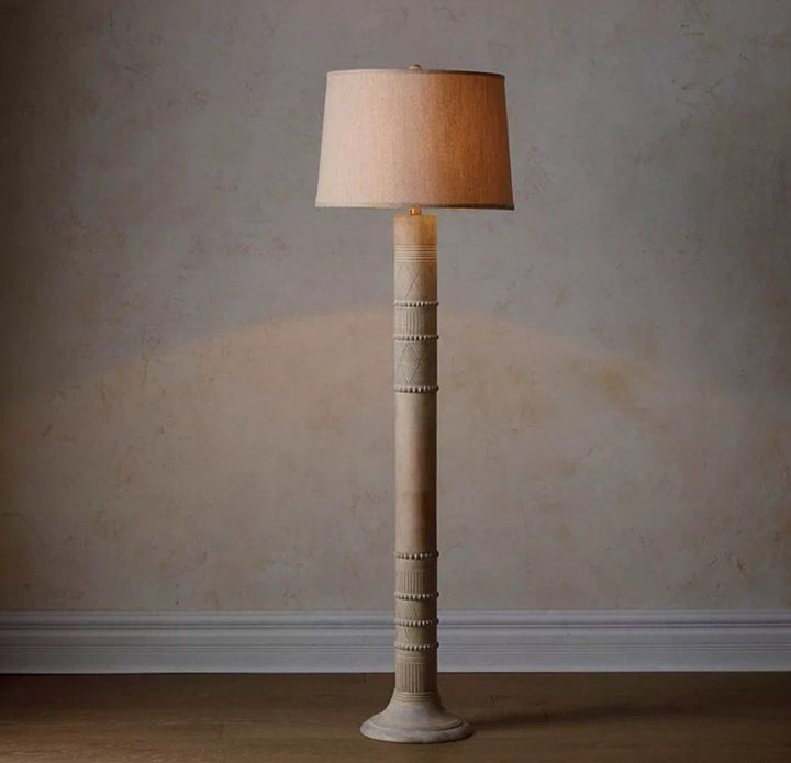 LEOA Antique Table & Floor Lamp - Radical Homes Singapore