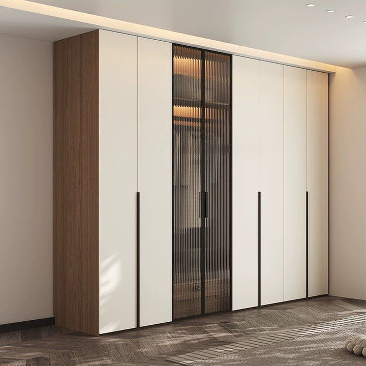 DRAVIK Modern Walnut Wardrobe - Cassa Haus Singapore