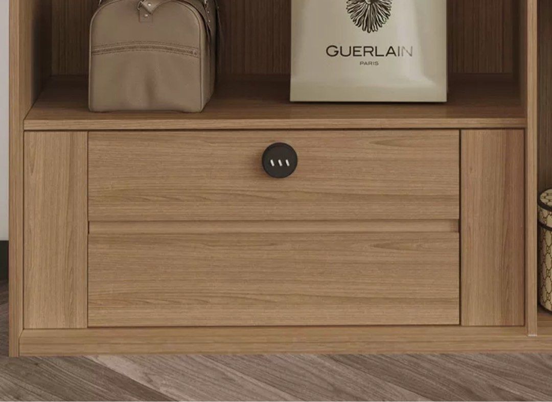 DRAVIK Modern Walnut Wardrobe - Cassa Haus Singapore