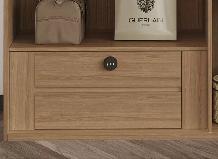 DRAVIK Modern Walnut Wardrobe - Cassa Haus Singapore