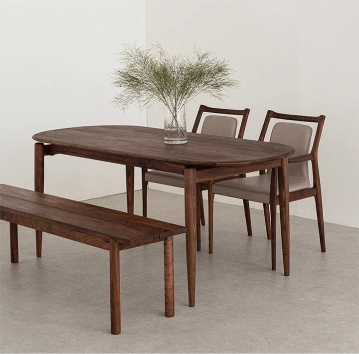 MALTO Modern Walnut Wood Dining Table - Radical Homes Singapore