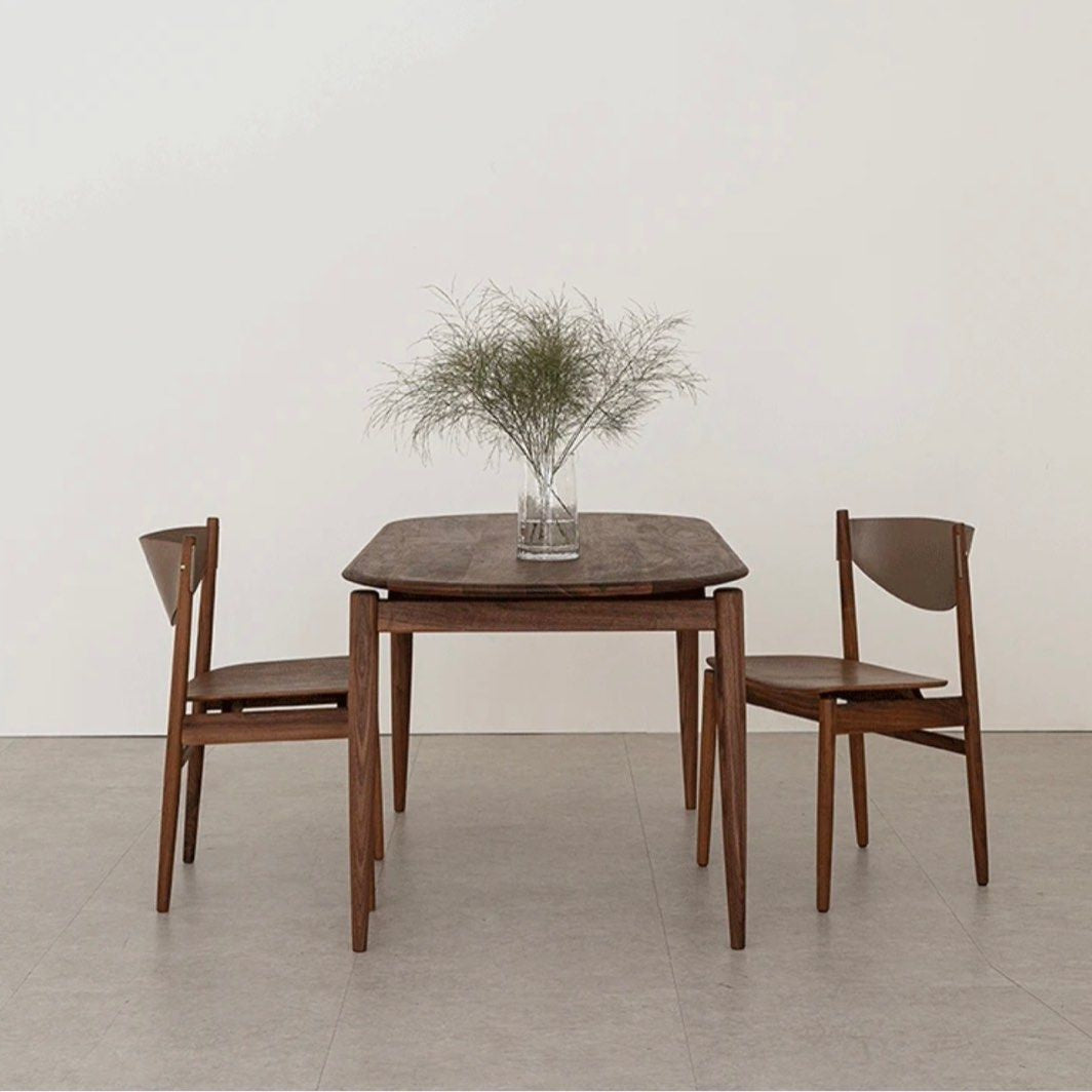 MALTO Modern Walnut Wood Dining Table - Radical Homes Singapore