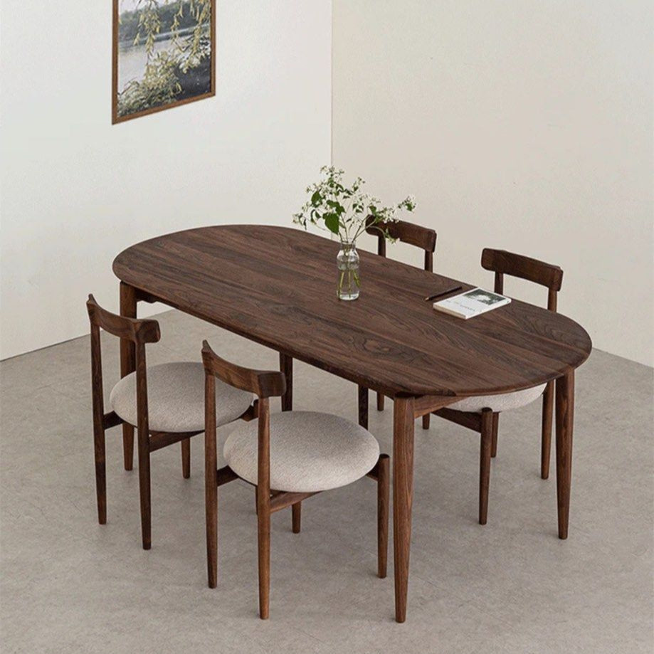 MALTO Modern Walnut Wood Dining Table - Radical Homes Singapore