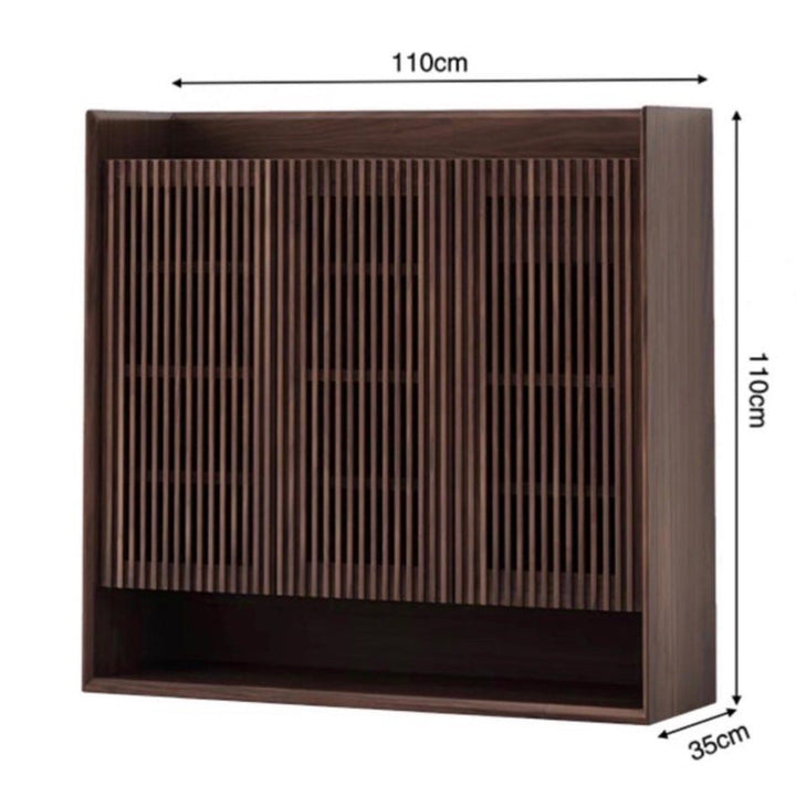 NORELVI Walnut Shoe Cabinet - Cassa Haus Singapore