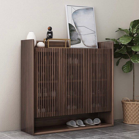 NORELVI Walnut Shoe Cabinet - Cassa Haus Singapore