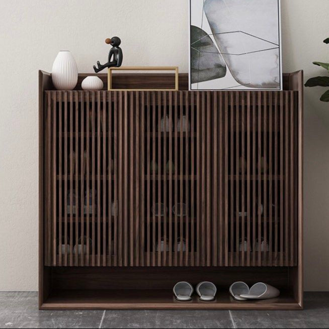 NORELVI Walnut Shoe Cabinet - Cassa Haus Singapore