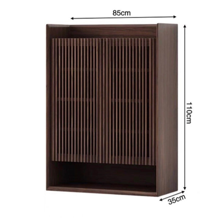 NORELVI Walnut Shoe Cabinet - Cassa Haus Singapore