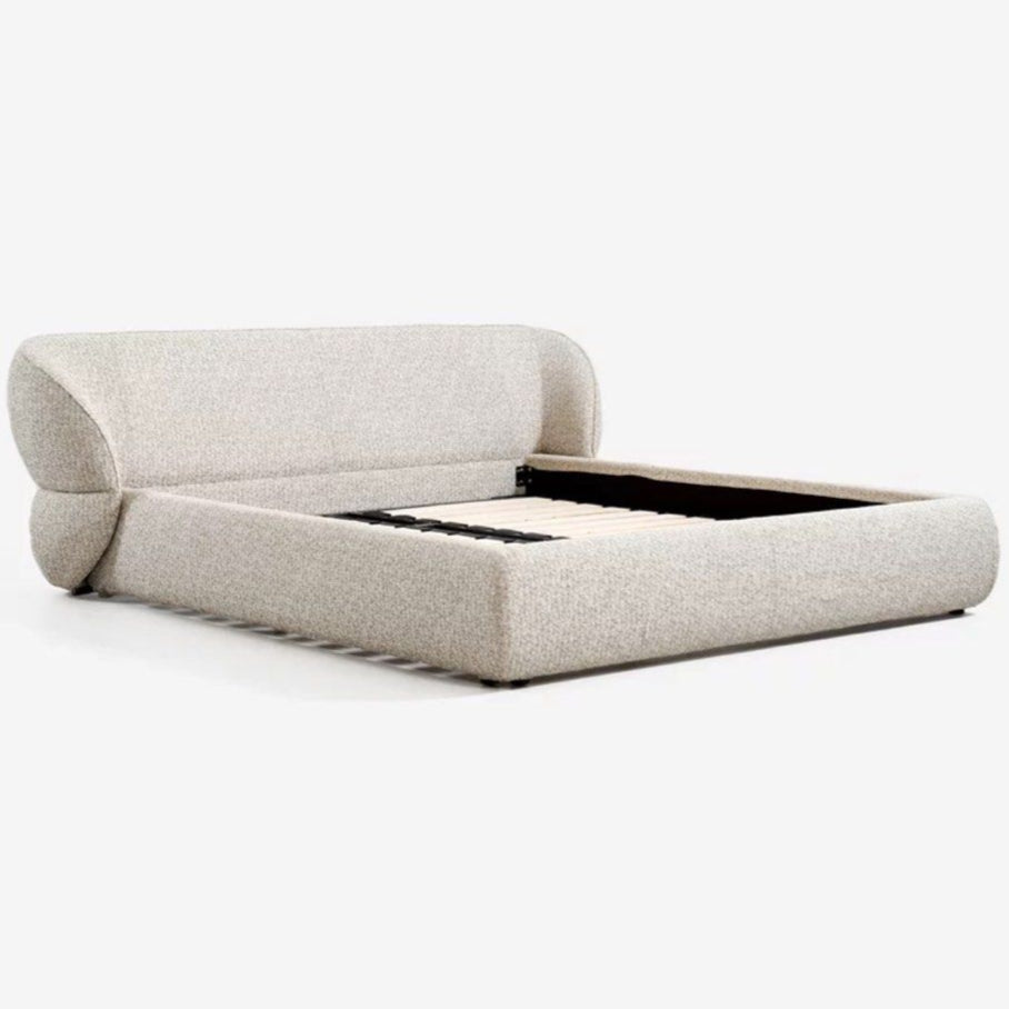 LEWIS Modern Fabric Bedframe - Radical Homes Singapore