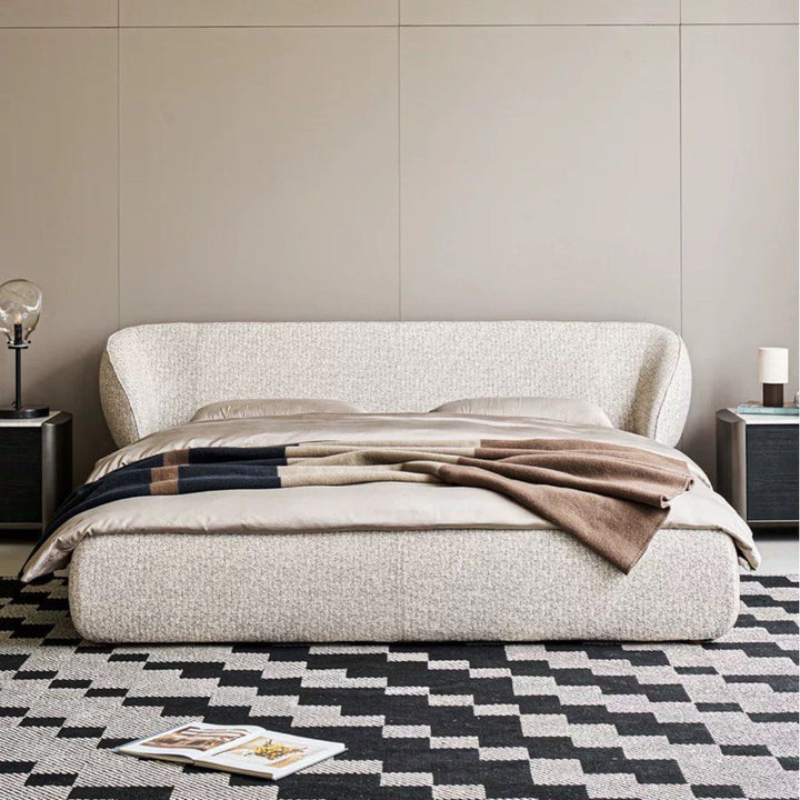 LEWIS Modern Fabric Bedframe - Radical Homes Singapore