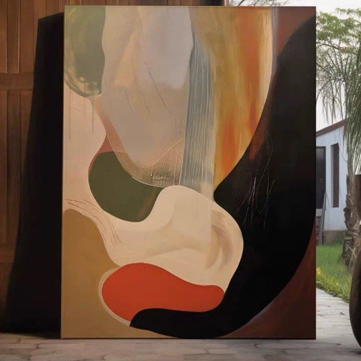 LEWIS Abstract Oil Painting Wall Art - Radical Homes Singapore