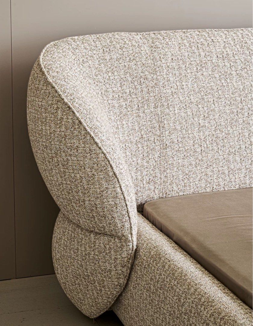 LEWIS Modern Fabric Bedframe - Radical Homes Singapore