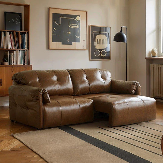 TIRVO Modern Genuine Leather Electric Sofa - Cassa Haus Singapore