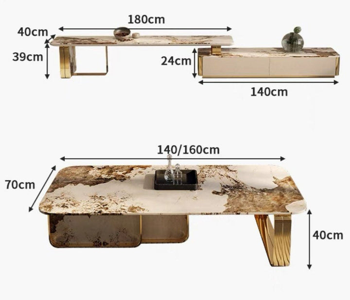 JARRUS Modern Sintered Stone TV Console - Radical Homes Singapore