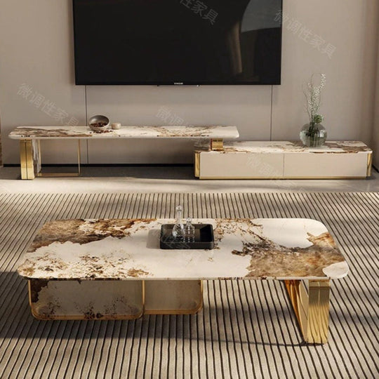 JORVANI Modern Sintered Stone TV Console - Cassa Haus Singapore