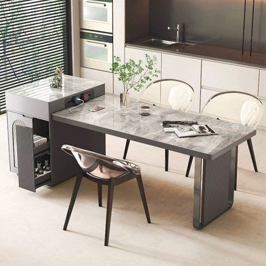 ELVARON Modern Sintered Stone Dining Table - Cassa Haus Singapore