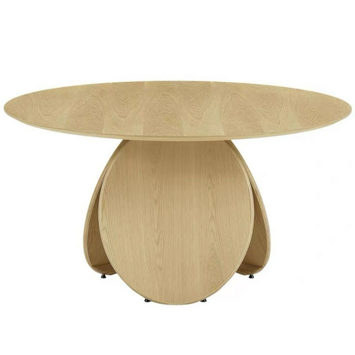 RODON Japandi Solid Wood Round Dining Table - Radical Homes Singapore