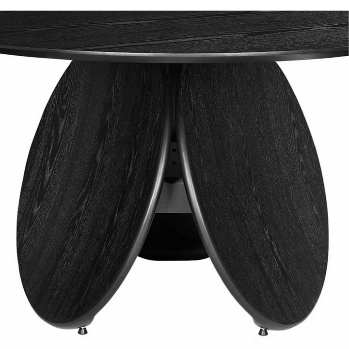 RODON Japandi Solid Wood Round Dining Table - Radical Homes Singapore