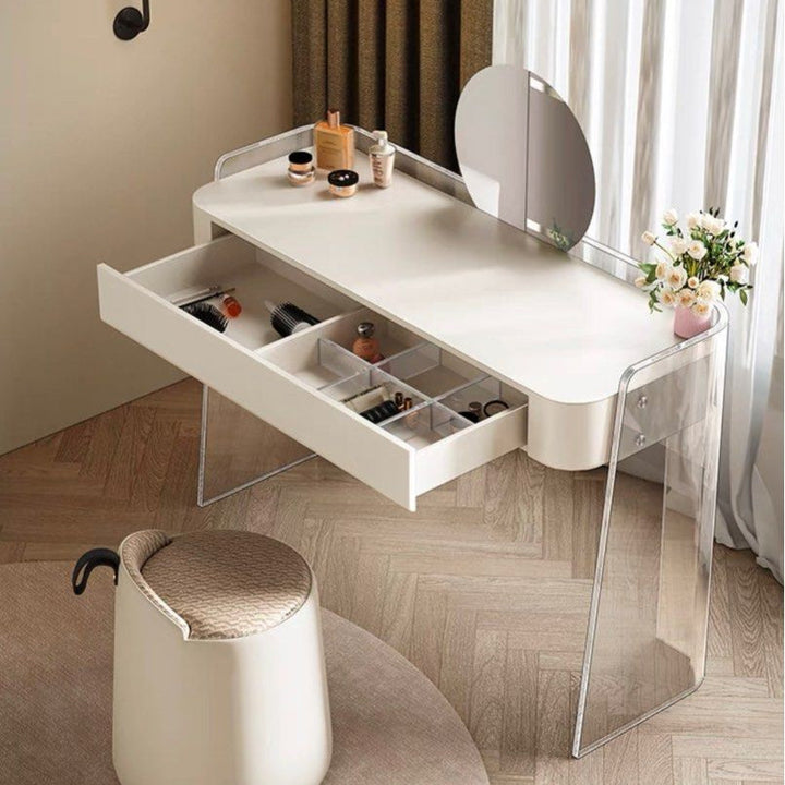 VITREYA Modern Acrylic Vanity Table - Cassa Haus Singapore