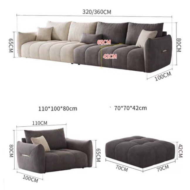 VESENIA Modern Velvet Sofa - Radical Homes Singapore