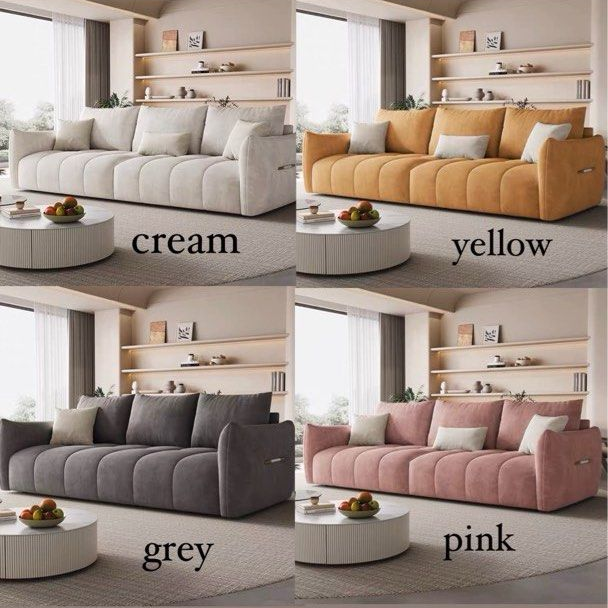 VESENIA Modern Velvet Sofa - Radical Homes Singapore