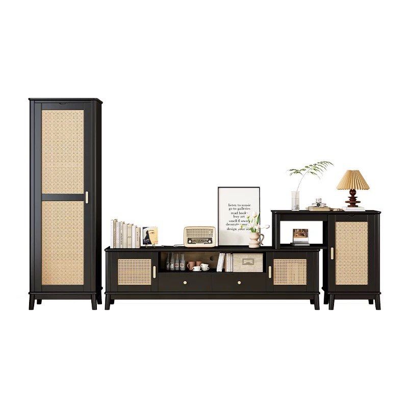 LUDO Japandi Rattan TV Console - Radical Homes Singapore