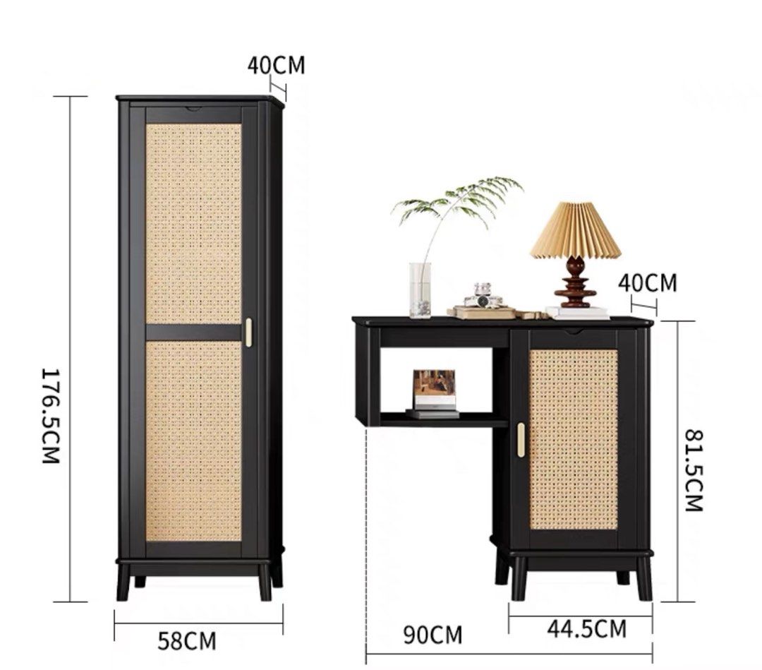 LUDO Japandi Rattan TV Console - Radical Homes Singapore
