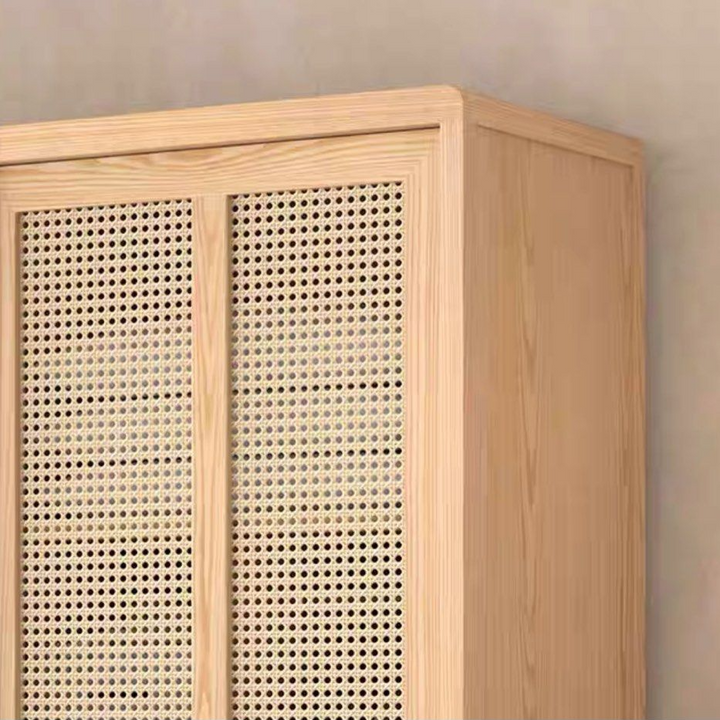 KASHIRO Japandi Rattan Wardrobe