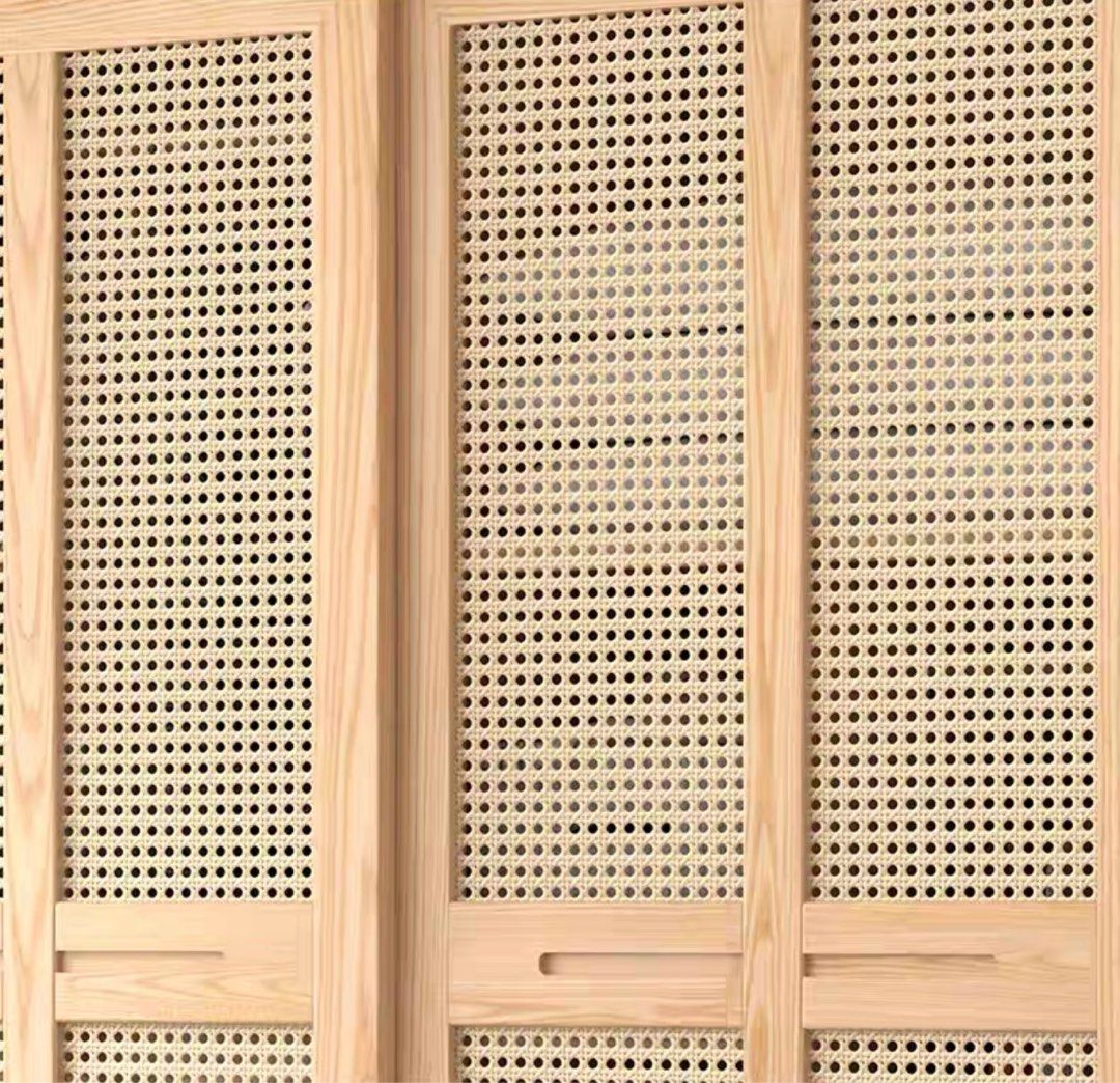AURELIA Japandi Rattan Wardrobe - Radical Homes Singapore