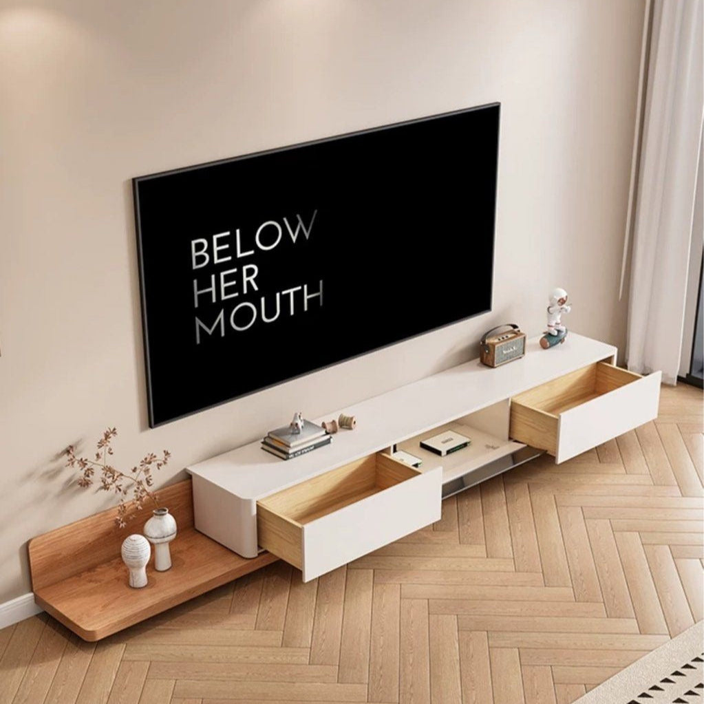 FUMIKO Japandi Extendable TV Console & Coffee Table - Radical Homes Singapore