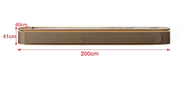 VORAK Modern Sintered Stone TV Console - Radical Homes Singapore