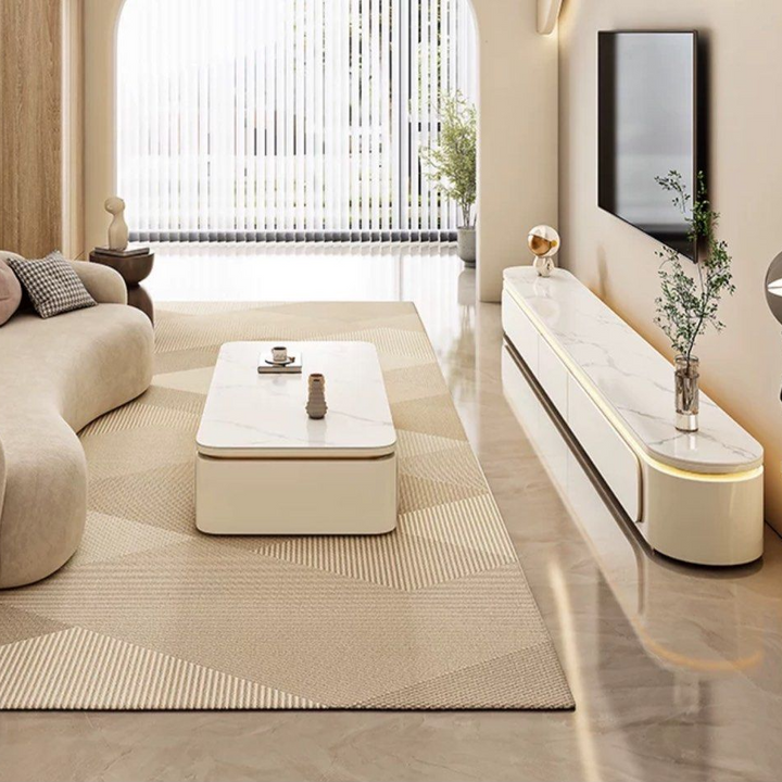 VORAK Modern Sintered Stone TV Console - Radical Homes Singapore
