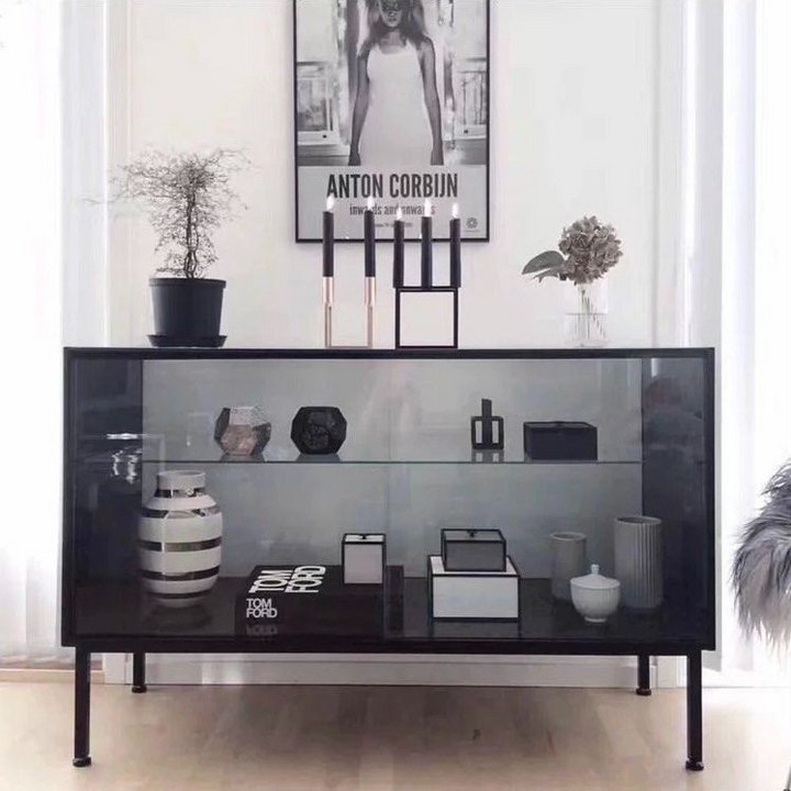 GABRIEL Modern Display Glass Sideboard - Radical Homes Singapore