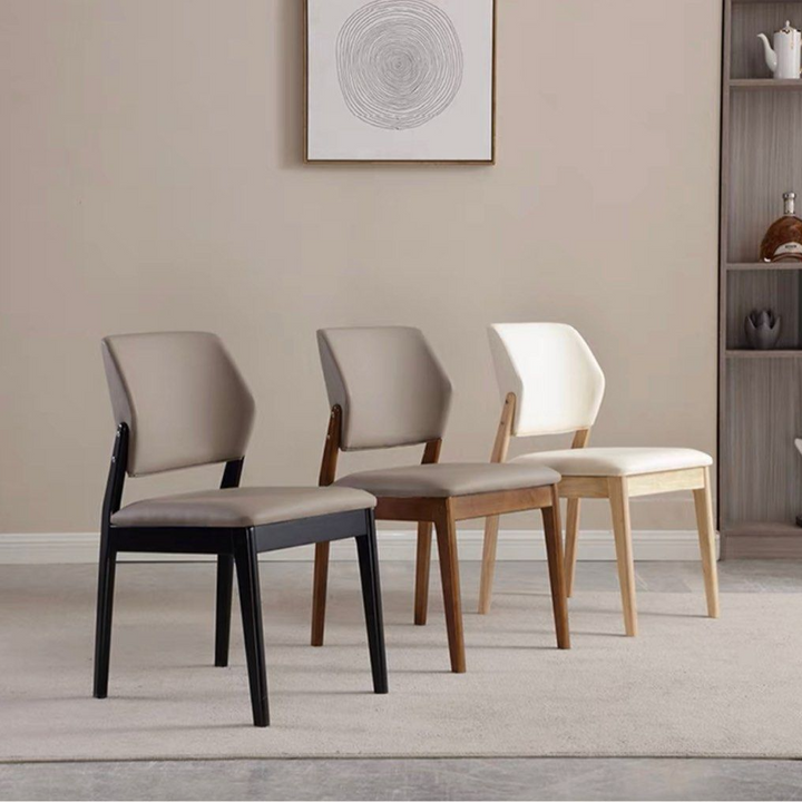 KINNEY Modern Leather Dining Chair - Radical Homes Singapore
